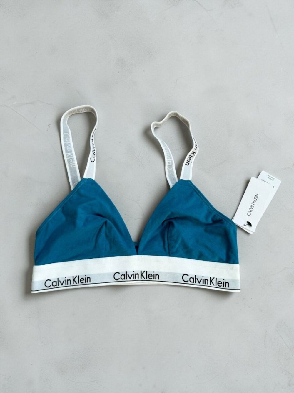 CALVIN KLEIN Blue Bra Bralette Size Medium NEW NWT